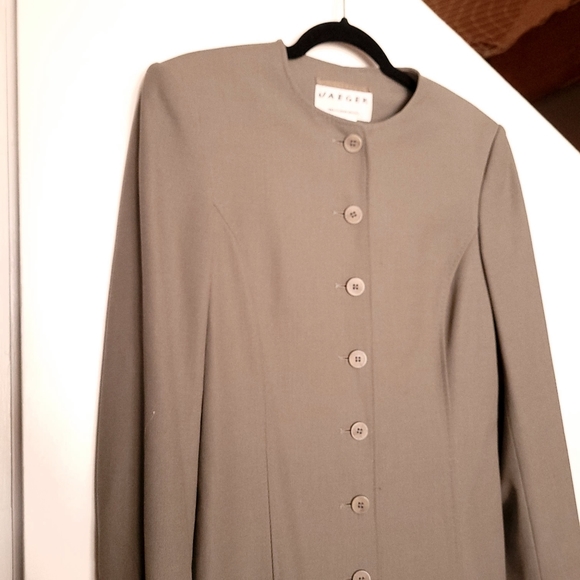 Vintage Jaeger beige grey blazer jacket - Picture 3 of 7